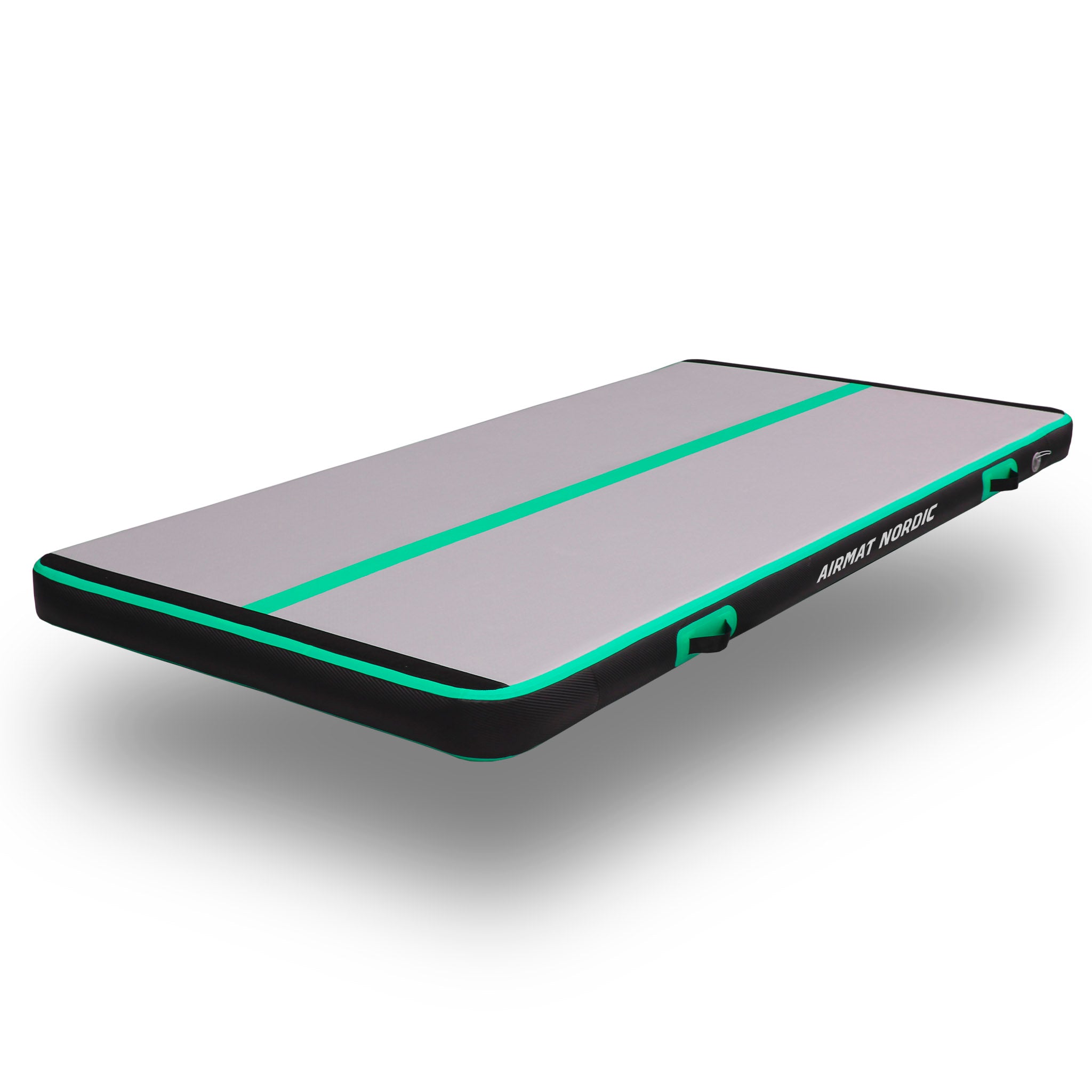 AirTrack Nordic Carbon Tapis De Gymnastique Gonflable 3m-8m Avec Pompe Électrique - 1,5m Large X 15cm Épais - Ultra Durable & Portable